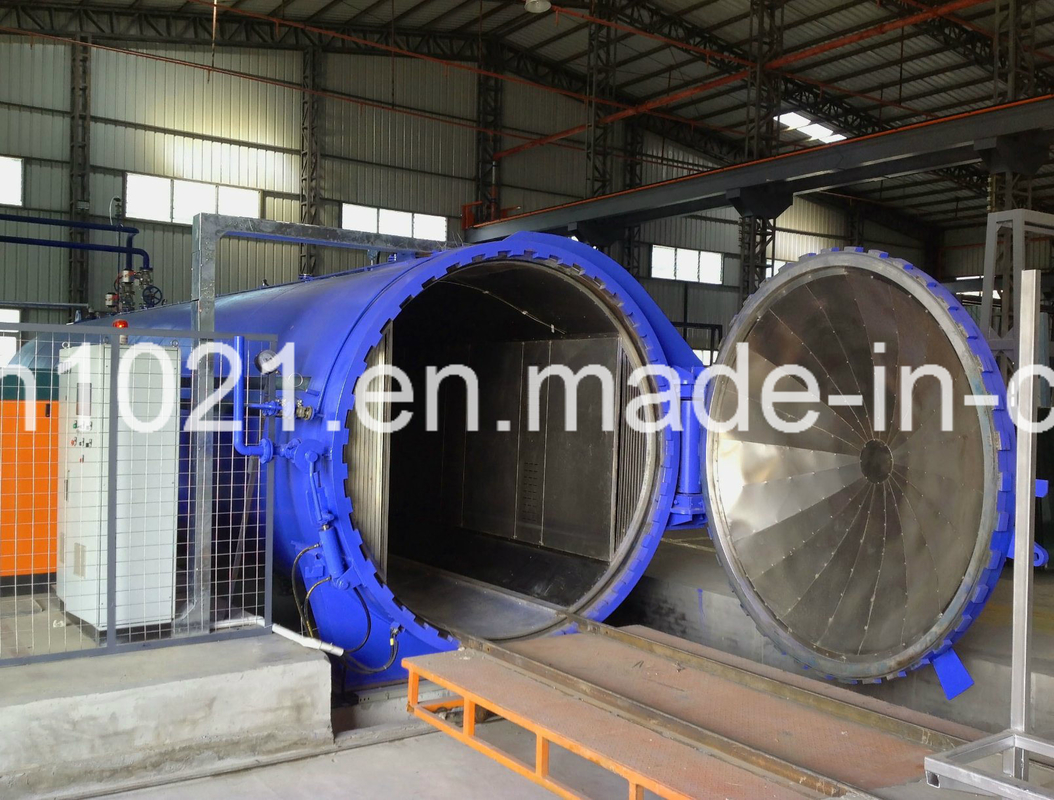 Geavanceerde AAC-autoclaaf 2-3 cycli Werkcyclus 204 graden Celsius Ontwerptemperatuur